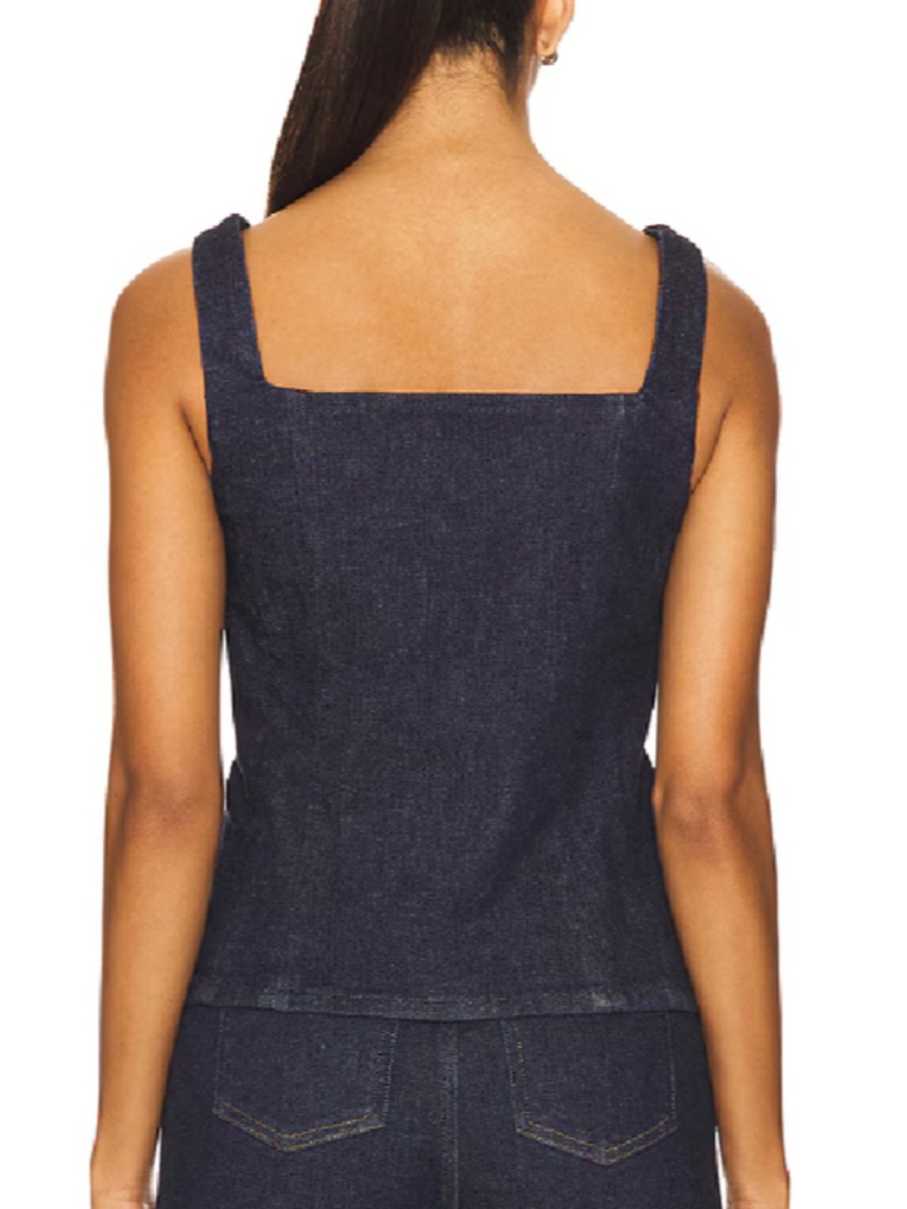 Spanx Medium M denim vest top nwt - Picture 3 of 6